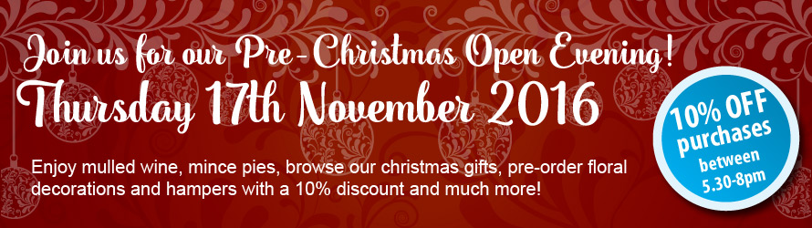 Christmas open evening at Tewkesbury