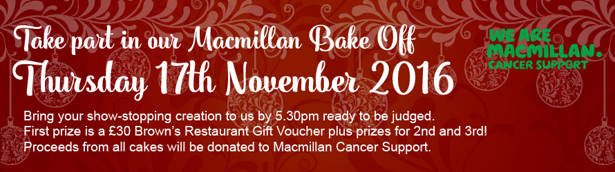 Christmas Bake off at Tewkesbury Garden Centre